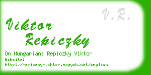 viktor repiczky business card